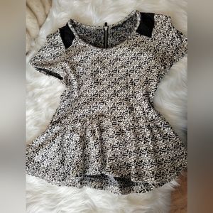 Knitted & Knotted Peplum Top